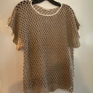Alice and Olivia crochet top . BLACK FRIDAY SALE